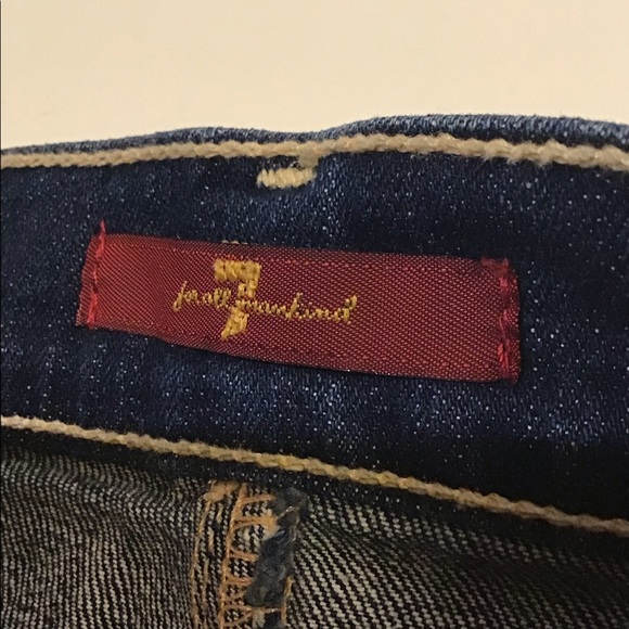 7 for all mankind denim jean mini skirt size 27 - Picture 5 of 12